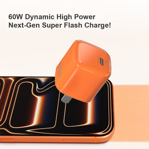 Justlink 60W ซูเปอร์ไวชนิด C PD3.2 AVS GAN เครื่องชาร์จไฟฟ้า USB C อะแดปเตอร์ติดผนังสำหรับอุปกรณ์มือถือแอนดรอยด์ - Product Image 2