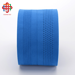 Nhà Máy Fold Over Flat Binding Dây Thắt Lưng Đàn Hồi Vành Đai Lưới Cạnh Đàn Hồi Ban Nhạc Cho Phòng Tập Thể Dục Thể Thao Tập Thể Dục Lưng Đôi - Product Image 4