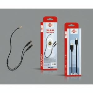 Cavo adattatore Audio In rame puro due In uno da 8m con rivestimento In Nylon verde dotato di connettori da 3.5mm e tipo C opzioni di lunghezza 1.8m 2m - Product Image 2