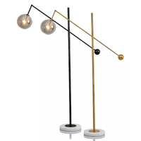 AOSIHUA nordique postmoderne réglable plancher LED grande boule de verre de luxe fer métal hôtel concepteur modèle maison salon chambre