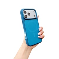 Coque de téléphone magnétique antichoc compatible PC, design animal, pour extérieur, couleurs contrastées mates, compatible IA