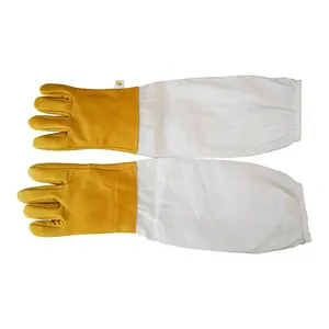 protective Glove Beekeeping Tool Durable Long Sheepskin Bee Gloves