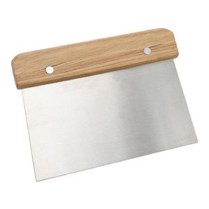 Kitchen Baking <b>Tool</b> <b>Bench</b> Scraper Cutter Stainless Steel Pastry Dough Scraper Cutter With Wooden Handle for Bread Cake - Product Image 1