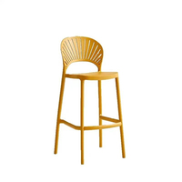 Tabouret de bar au design moderne pour la maison, la salle à manger, l'hôtel, couleurs OEM, plastique PP, mobilier commercial