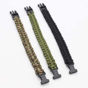 Bracelet tressé en corde de paracorde à sept brins - Conception créative promotionnelle faite à la main pour survie d'urgence en extérieur - Product Image 2