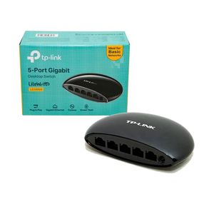 Router Wifi <span class=keywords><strong>Tplink</strong></span> LS1005G de 5 Puertos Gigabit para Escritorio, Red Doméstica y de Oficina, Versión en Inglés - Product Image 1