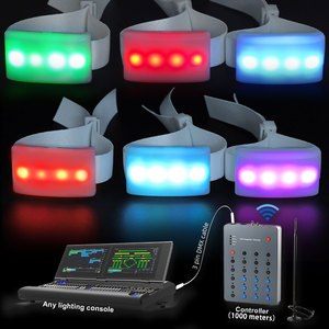 SOFFA Personnalisé 2.4G 40 Zones Disponibles Led <span class=keywords><strong>Musique</strong></span> Bracelet Led Bracelets <span class=keywords><strong>Musique</strong></span> Activé Led Bracelet Logo Nylon Tissu - Product Image 1