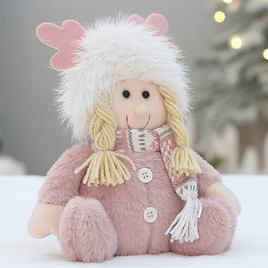 Muñecos de peluche rosas de 31 cm a 50 cm, decoración navideña para niños y niñas, adorno de escritorio - Product Image 4