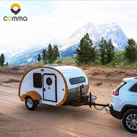 Tourisme verte, mini caravanes, remorque tout-terrain en forme de larme
