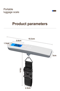 Nuovo Arrivo: Bilancia per Bagagli da Appendere 50kg con Funzione Tara - Product Image 3
