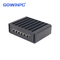 Mini PC Smart Gateway Baru Intel i7-1255U i5-1235U 6x2.5G LAN Pendingin Aktif DDR5 Dual Type-C Garansi 3 Tahun Grafis Terintegrasi