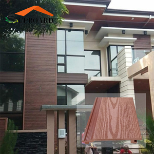 Xây Dựng Ngoài Trời Wpc Composite Grille Eaves Nhấp Vào Tường Gạch Trần - Product Image 2