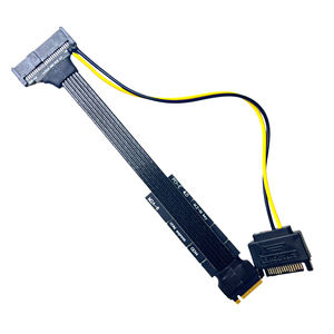 M.2からU.2 U.3SSD高速アダプターケーブルPCIe4.0 GEN4ライザーカード (M2 NVME用SATA電源付き) 2230 2242 2260 2280 SSD - Product Image 4