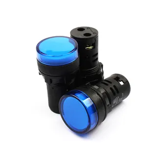 22mm Waterproof Led AC DC 6V 12V 48V 110V 220V 380V Equipment Signal Pilot Lamp Indicator Light