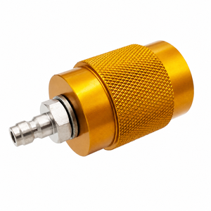 Adaptateur en alliage d'aluminium Zimakyfa DA2MQD-M G5/8 DIN 300 bars pour station de remplissage d'air de plongée sous-marine, valve de charge OEM avec raccords mâle/femelle 8 mm - Product Image 1