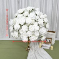 Fleurs artificielles de haute qualité 50cm 60cm 70cm 80cm, boule de fleurs tropicales, centre de table pour décoration de mariage