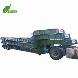 Semi-remorque à plateau surbaissé concave robuste, remorque à plateau surbaissé pour camion, semi-remorques surbaissées <span class=keywords><strong>d</strong></span>'<span class=keywords><strong>occasion</strong></span> - Product Image 3