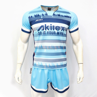Akilex Jersey Rugby tim Anda sendiri, celana pendek latihan kualitas tinggi rugbi motif kustom tim Anda sendiri