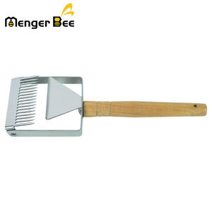 Herramientas de apicultura de 17 agujas al por mayor, cuchillo de madera para destapar peine de miel, raspador de cera para destapar con mango de madera - Product Image 5