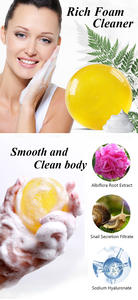 Jabón Facial en Barra Blanqueador y Rejuvenecedor de Caracol Dorado de Venta Caliente de Fábrica - Product Image 6