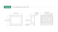 Venta Directa de Fábrica, Computadora Todo en Uno con Pantalla Táctil de 6.4 Pulgadas, LCD Industrial, Sin Ventilador, Montaje en Pared, PC Industrial