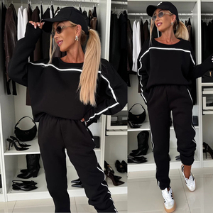 Conjunto Deportivo de Dos Piezas para Mujer, Estilo Americano, Chaqueta de Béisbol Holgada, Ropa Deportiva para Correr Estilo Hip-Hop - Product Image 6