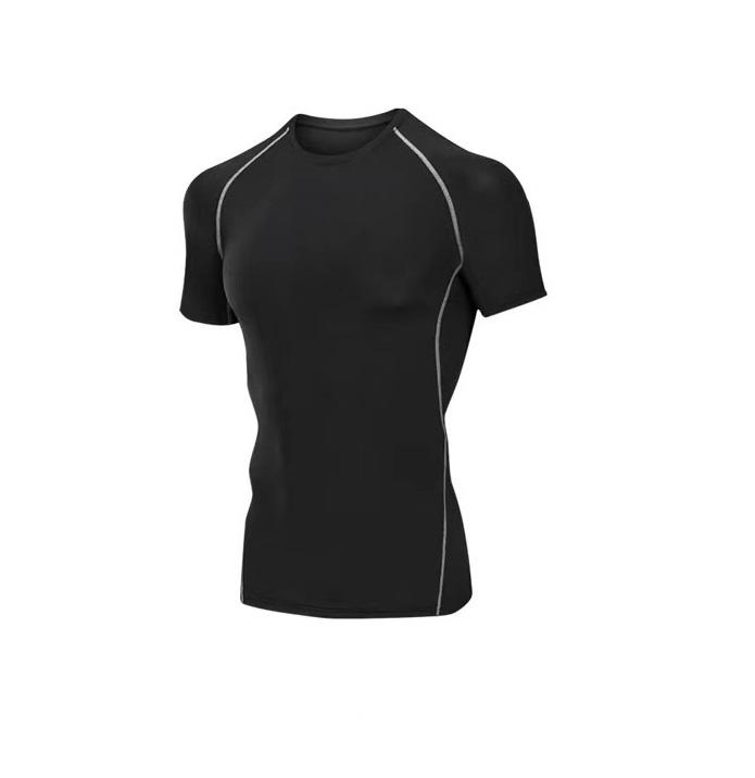 Black tshirt with gray stitching