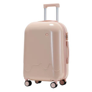 Valise trolley pour crème glacée, 20 pouces, légère, roues universelles, couleur unie, ouverture à fermeture éclair, valise unisexe pour les voyages de loisirs - Product Image 5
