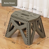Tabourets pliants modernes en gros, chaise en plastique moulé, grand design en plastique, chaise de camping, tabouret pliable rétractable