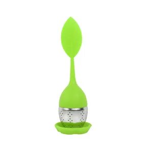 304 Creative High Temperature Resistant Leaf Type Silicone Tea Infuser Filter