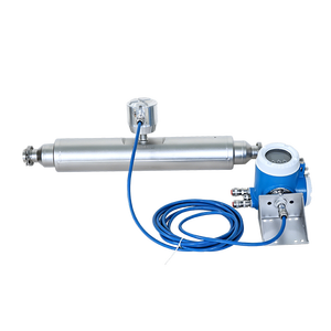 Débitmètre massique Coriolis à tube droit sanitaire pour eau/huile avec mesure de densité et de température LCD en acier inoxydable - Product Image 1