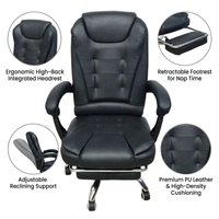 Silla Reclinable para Juegos con Reposabrazos 4D, Soporte Lumbar Ajustable, Base Estable, Cojín Confortable y Ruedas Giratorias para Oficina en Casa
