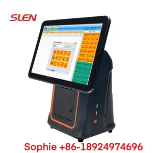 Slen 핫 잘 팔리는 15.6 인치 Touch Screen All In One Pos 기계 Price 점 의 \ % Sale System 레스토랑 커피 숍 Computer