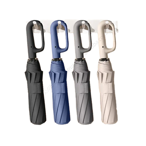 Parapluie de voyage léger pliable en 3 sections, coupe-vent et anti-UV, avec crochet et boucle d'anneau interne pliable – Vente en gros - Product Image 1