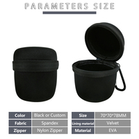 Casing Audio portabel Mini, dengan kait plastik ringan, wadah pemutar musik wadah Speaker perjalanan Ringkas