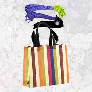 Eco-Supermarket Custom D-Cut Non-Laminated Heat-Sealed Screen Printed Patch Handle <b>Recyclable</b> Non-Woven Tote <b>Bag</b> for Promotion - Product Image 3