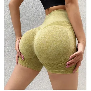 Pantaloncini da Yoga sportivi da donna che fanno Jogging Fitness a vita alta Push Up da palestra pantaloni corti leggeri da corsa per Yoga Legging corto