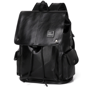 Custom Boys Slim Security Gym Usb Mens Travel <strong>Large</strong> <strong>Leather</strong> <strong>Backpack</strong> with logo - Product Image 2