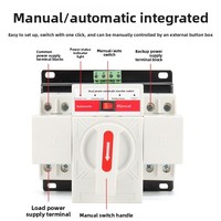 Interrupteur de transfert automatique double alimentation mini domestique CB Classe Q1-63/2P4P 125A Fabriqué en Chine continentale