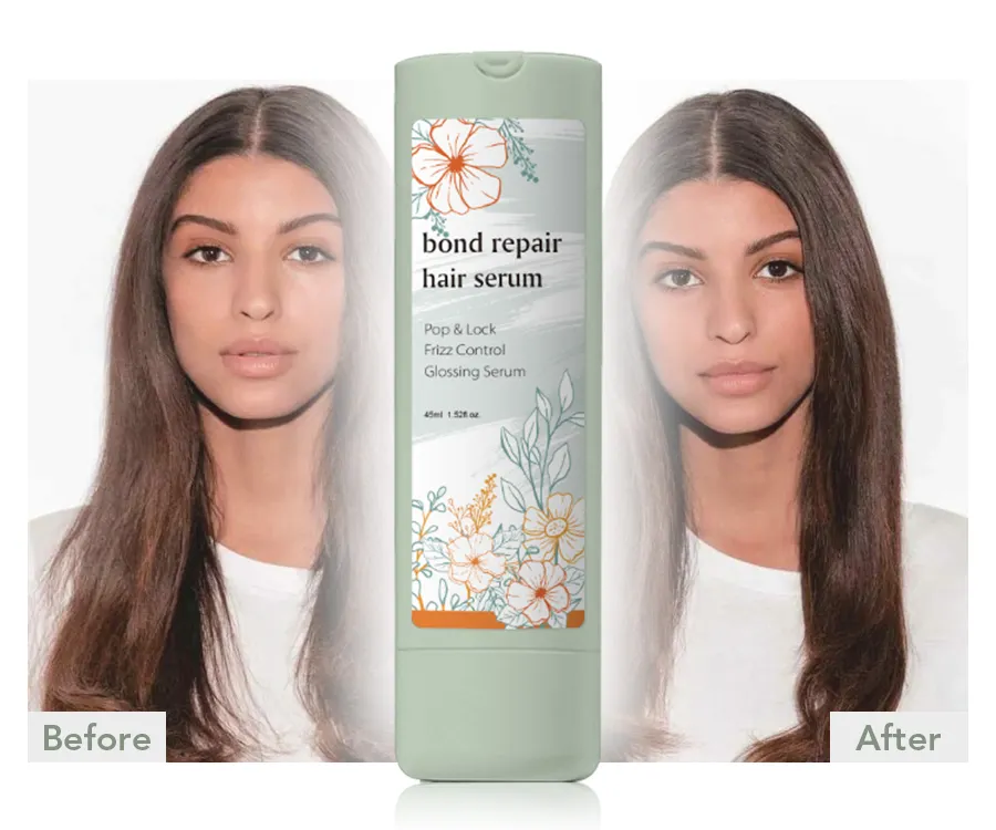 Sérum réparateur de cheveux hydratant à la kératine pour cheveux secs traitement de contrôle des frisottis en gelée