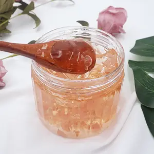 OEM Biểu Tượng Tùy Chỉnh Rose Petal Không Có Logo Hyaluronic Acid Tinh Thể Mặt Nạ Làm Sáng Mặt Gel Mặt Nạ