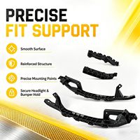 Braket Lampu Depan Bumper Depan untuk Accord Sedan 2008-2012 Sisi Kiri dan Kanan 71140-TA0-A00 71190-TA0-A00 HO1067113 HO1066113