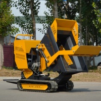 Chinesischer Automatischer Raupenkipper 4x4 Kleiner Transporter Mini-Dumper Crawler Mini-Dumper
