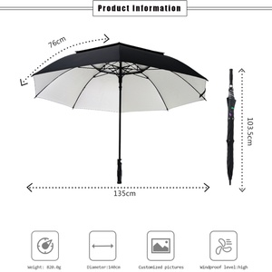 Parapluie de golf portable avec étui - Manche en fibre de verre double couche pour hommes et femmes, design compact pour les voyages - Product Image 6