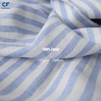 Tissu en lin uni teint à carreaux respirant 120 GSM 135 cm de large, matière douce en lin pur tissé pour vêtements de filles et de garçons et tenues de villégiature