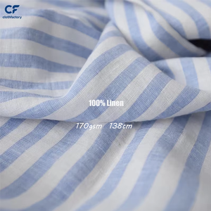 Tissu en lin uni teint à carreaux respirant 120 GSM 135 cm de large, matière douce en lin pur tissé pour vêtements de filles et de garçons et tenues de villégiature - Product Image 2