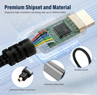 Cable Conversor de Audio Digital HDMI ARC a Toslink con Alimentación USB, 192KHz PCM para Sistema de Sonido de TV, Altavoz, Barra de Sonido, Amplificador