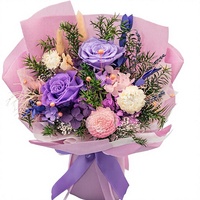 Bouquets de roses éternelles pour femmes - Livraison romantique pour anniversaire, Saint-Valentin, remise de diplôme