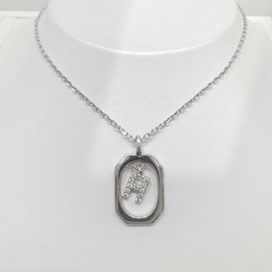 custom plata 925 Silver Rhodium Plated Pendant Necklace With zircon <b>Letter</b> <b>Box</b> Chain Classic Everyday fashion women necklaces - Product Image 5
