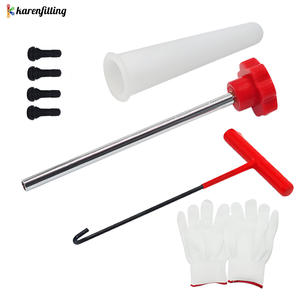 Kit de Herramientas para Reparación Rápida de Válvulas de Neumáticos, Herramienta de Extracción e Instalación de Núcleos de Válvula con Gancho en T - Product Image 2